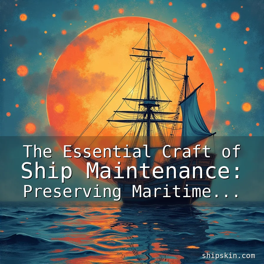 Read more about the article The Essential Craft of Ship Maintenance: Preserving Maritime Excellence Through Precision Care
